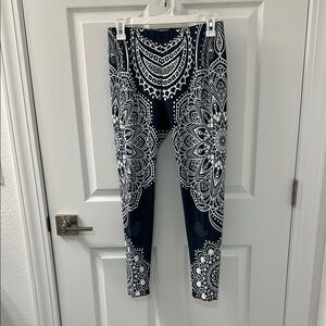White and Blue Leggings